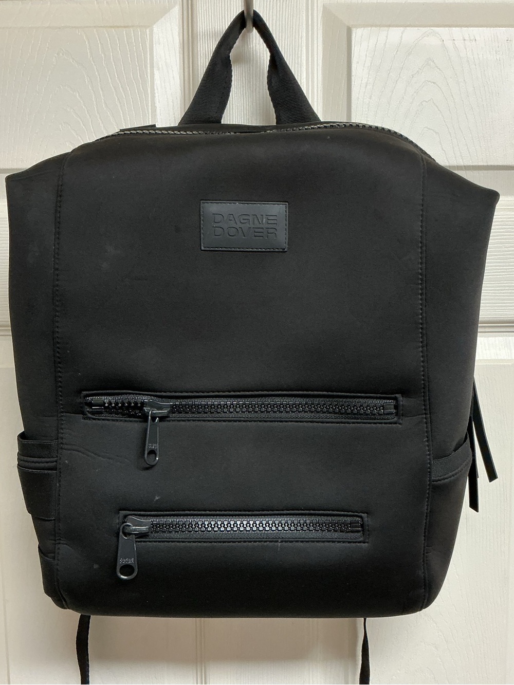 Dagne Dover Indi Neoprene Stretch Large Black Diaper Travel Work Backpack Bag - Picture 7 of 13